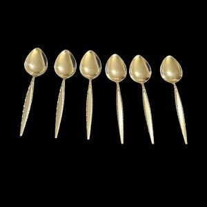 Community Stainless Teaspoons Set of 6 – Vintage Modern Flatware Silver Tone